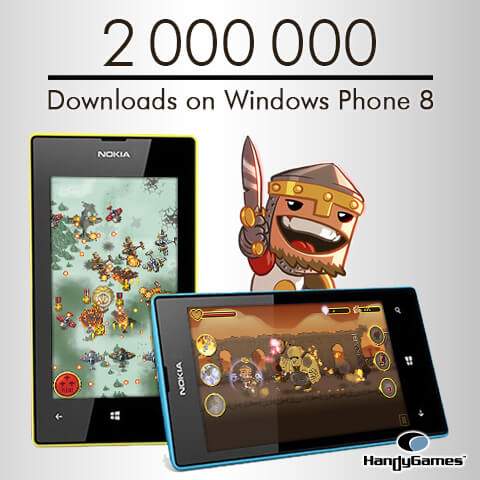2 million downloads on Windows Phone 8