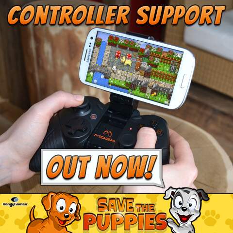 Save the Puppies gets controller support