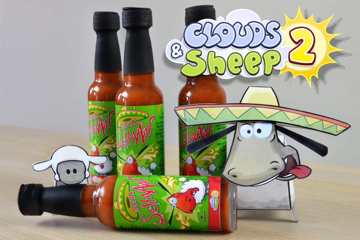 Extra hot and extra spicy: The new delicious Clouds & Sheep 2 chili sauce!